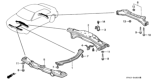 Diagram for Honda Accord Rear Crossmember - 50300-SV1-L10