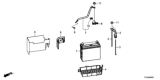 Diagram for 2019 Honda HR-V Battery Cable - 32600-T7A-900