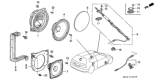Diagram for 1995 Honda Civic Car Speakers - 39120-SR0-A01