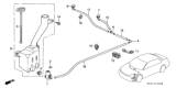 Diagram for Honda Civic Windshield Washer Nozzle - 76810-S04-003