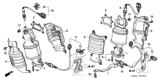 Diagram for Honda Catalytic Converter Gasket - 18115-RJA-G01