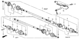 Diagram for Honda CR-Z CV Joint - 44014-TK6-A51