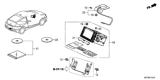 Diagram for 2011 Honda CR-Z Antenna - 39835-SZT-A01