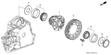 Diagram for 2000 Honda Prelude Differential - 41100-P6H-000