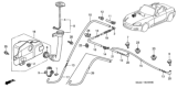 Diagram for Honda S2000 Washer Reservoir - 76840-S2A-003