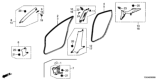 Diagram for 2020 Honda Civic Door Seal - 72355-TEA-T01