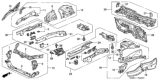 Diagram for Honda Accord Hybrid Dash Panels - 61500-SDR-A00ZZ