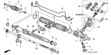 Diagram for Honda Civic Power Steering Control Valve - 53641-S5D-A41