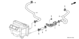 Diagram for 1999 Honda Accord Heater Control Valve - 79710-S84-A01