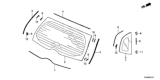 Diagram for 2016 Honda Fit Windshield - 73211-TAR-A01