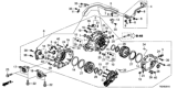 Diagram for Honda Passport Differential Mount - 50710-TZ6-A11