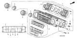 Diagram for 2008 Honda Civic Blower Control Switches - 79500-SNA-A03ZA