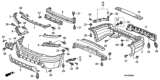 Diagram for Honda Pilot Bumper - 04711-S9V-A90ZZ