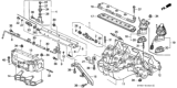 Diagram for 1994 Honda Accord Intake Manifold - 17100-P0A-000