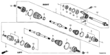 Diagram for Honda CR-V CV Joint - 44310-T1W-305