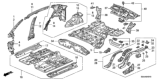 Diagram for 2007 Honda Accord Floor Pan - 65100-SDC-A33ZZ