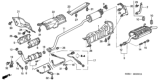 Diagram for 2003 Honda Civic Catalytic Converter - 18190-PZA-A00