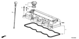 Diagram for 2014 Honda Civic Dipstick - 15650-RNA-A00