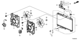 Diagram for Honda CR-V Cooling Fan Assembly - 19020-RSA-G01