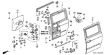 Diagram for 2002 Honda Odyssey Weather Strip - 72825-S0X-A04