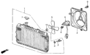 Diagram for Honda CRX Fan Motor - 19030-PE0-306