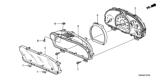 Diagram for 2006 Honda Accord Instrument Cluster - 78120-SDB-A24