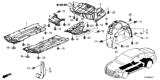 Diagram for 2014 Honda Accord Wheelhouse - 74550-T3V-A01