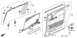 Diagram for Honda Odyssey Door Trim Panel - 83752-SHJ-A42ZE