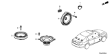 Diagram for 2016 Honda Accord Car Speakers - 39120-T2A-A61
