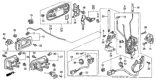 Diagram for Honda CR-V Door Lock Actuator - 72150-S10-A21