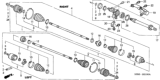 Diagram for Honda Fit CV Joint - 44310-SAB-900