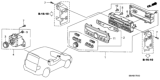 Diagram for Honda Pilot A/C Switch - 79600-S9V-305ZA