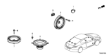 Diagram for Honda Accord Hybrid Car Speakers - 39120-T2A-A31