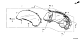 Diagram for 2021 Honda CR-V Hybrid Instrument Cluster - 78100-TPG-A21