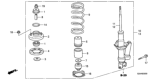Diagram for Honda S2000 Coil Springs - 52441-S2A-S21