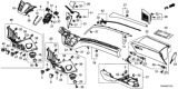 Diagram for Honda Seat Heater Switch - 35600-THR-A01