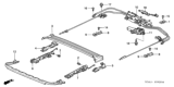 Diagram for Honda Sunroof Cable - 70400-SDA-A01