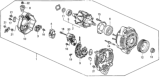 Diagram for 1995 Honda Del Sol Alternator - 31100-P30-033