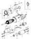 Diagram for Honda Starter Drive - 31207-634-005