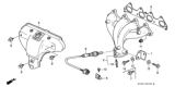 Diagram for Honda Accord Exhaust Manifold Gasket - 18115-P0A-003