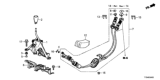 Diagram for Honda HR-V Automatic Transmission Shift Levers - 54100-T7A-H01