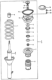 Diagram for 1980 Honda Accord Coil Spring Insulator - 51722-692-005