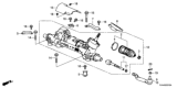 Diagram for Honda Accord Hybrid Tie Rod End - 53540-TVA-A03