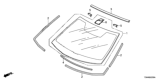 Diagram for 2014 Honda Accord Hybrid Windshield - 73111-T3Z-A01