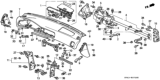 Diagram for 1995 Honda Accord Instrument Panel - 77102-SV1-A90ZB