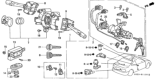 Diagram for Honda Civic Ignition Lock Cylinder - 35100-S01-A01
