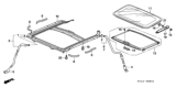 Diagram for 2009 Honda Civic Sunroof - 70200-SVA-A01