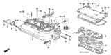 Diagram for Honda Accord Intake Manifold - 17100-RCA-A52
