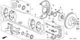 Diagram for Honda Accord Hybrid Brake Pad Set - 45022-SDR-A11