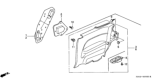 Diagram for Honda Prelude Door Trim Panel - 83730-S30-000ZA